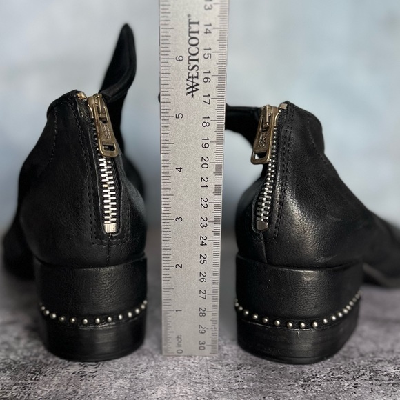 Soft leather comfortable shoes booties peep toe boot - Picture 9 of 15